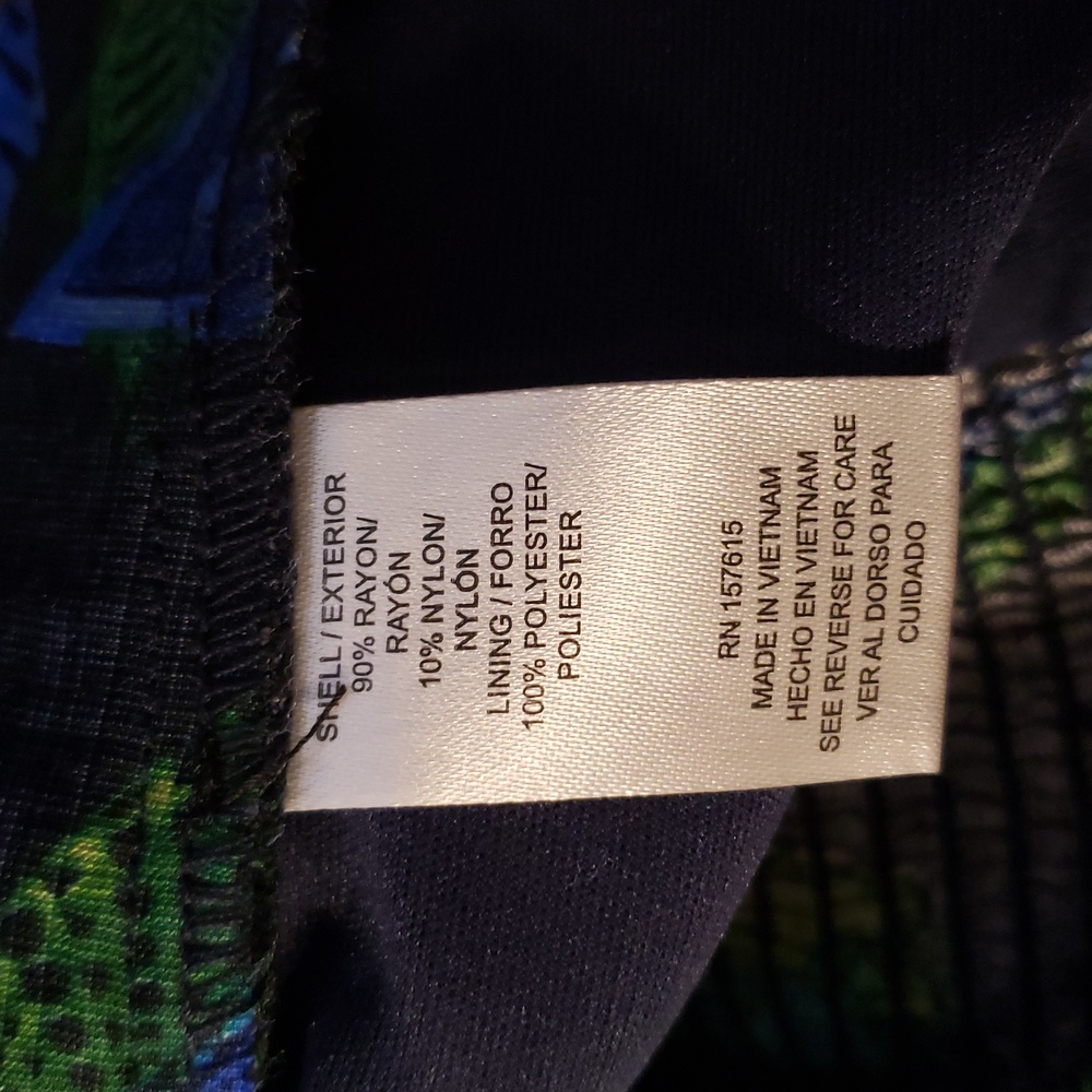 RACHEL ZOE Floral Green and Blue Matching Skirt Set L - Picture 10 of 14